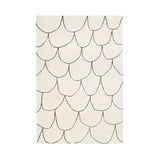 Fish Platinum Rug: Small + White