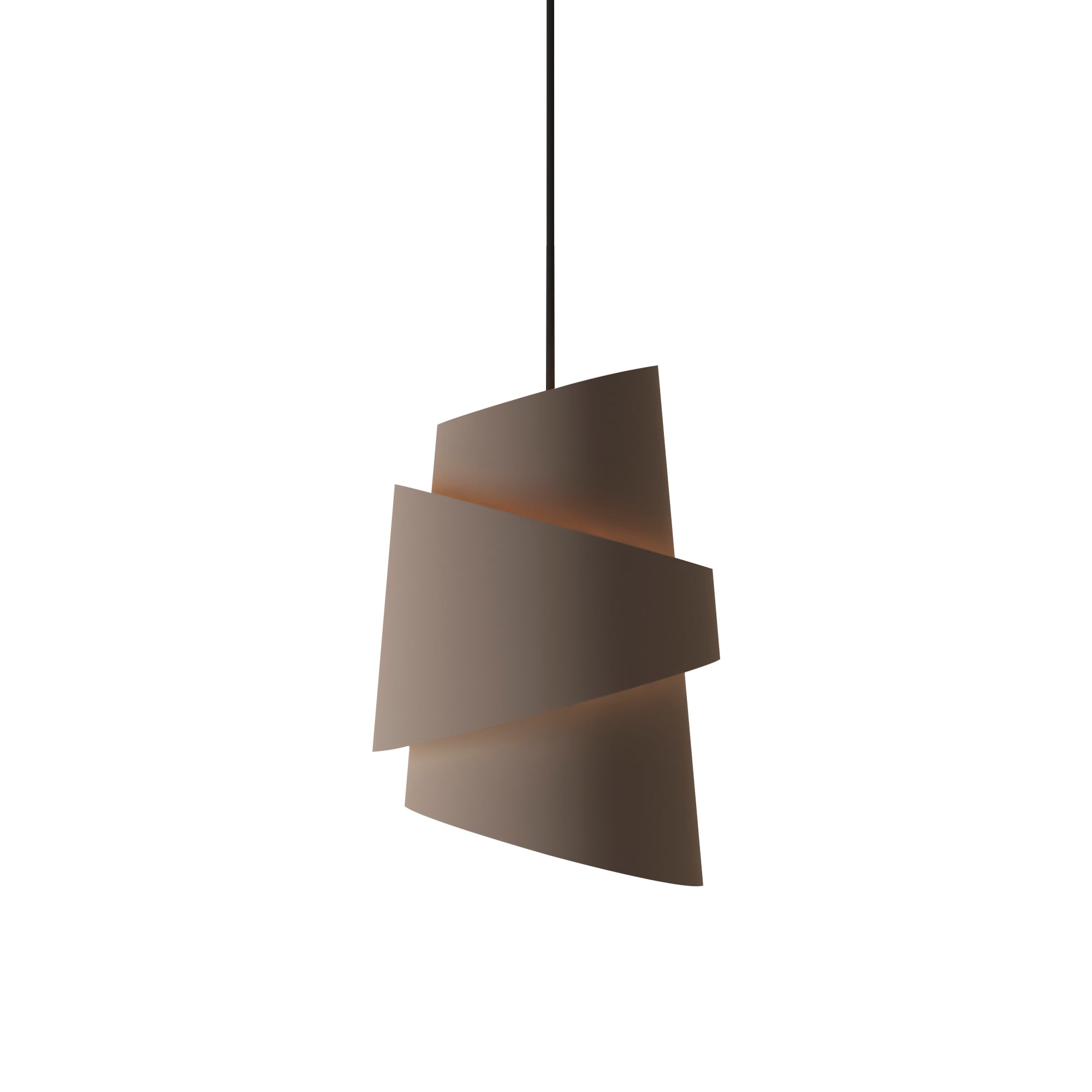Croissant Pendant Light: Smoke