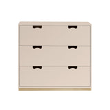 Snow A Storage Unit with Drawers: Rose + Snow A3 + Natural Oak