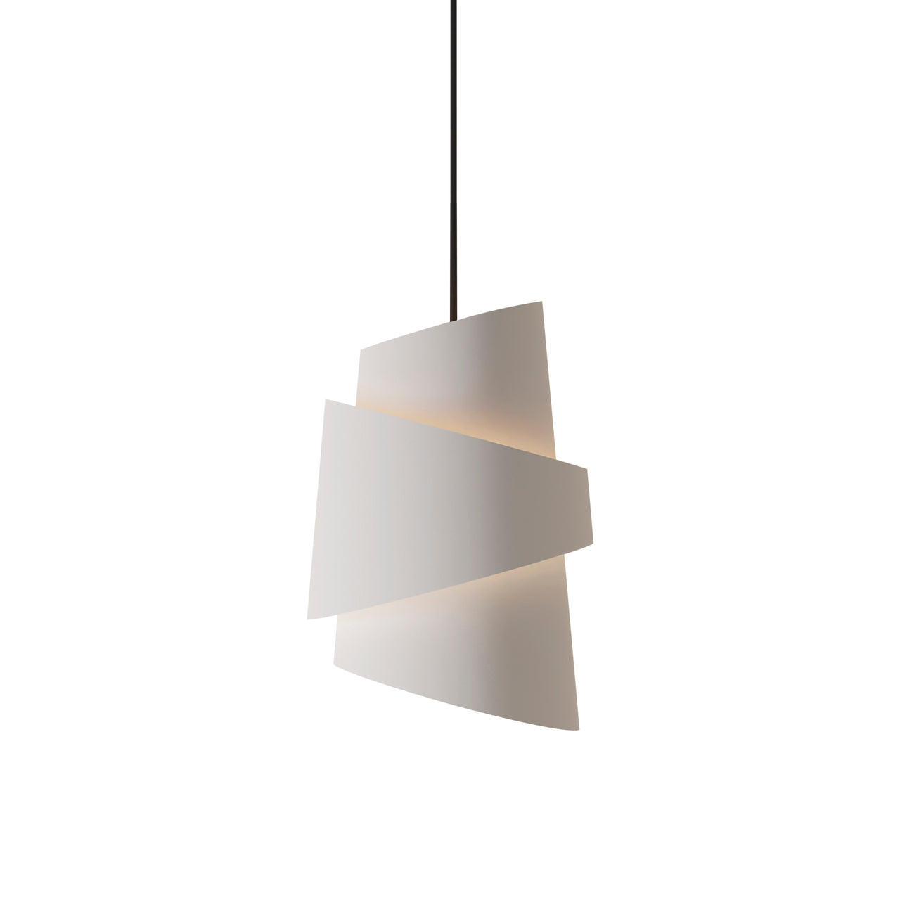 Croissant Pendant Light: Snow