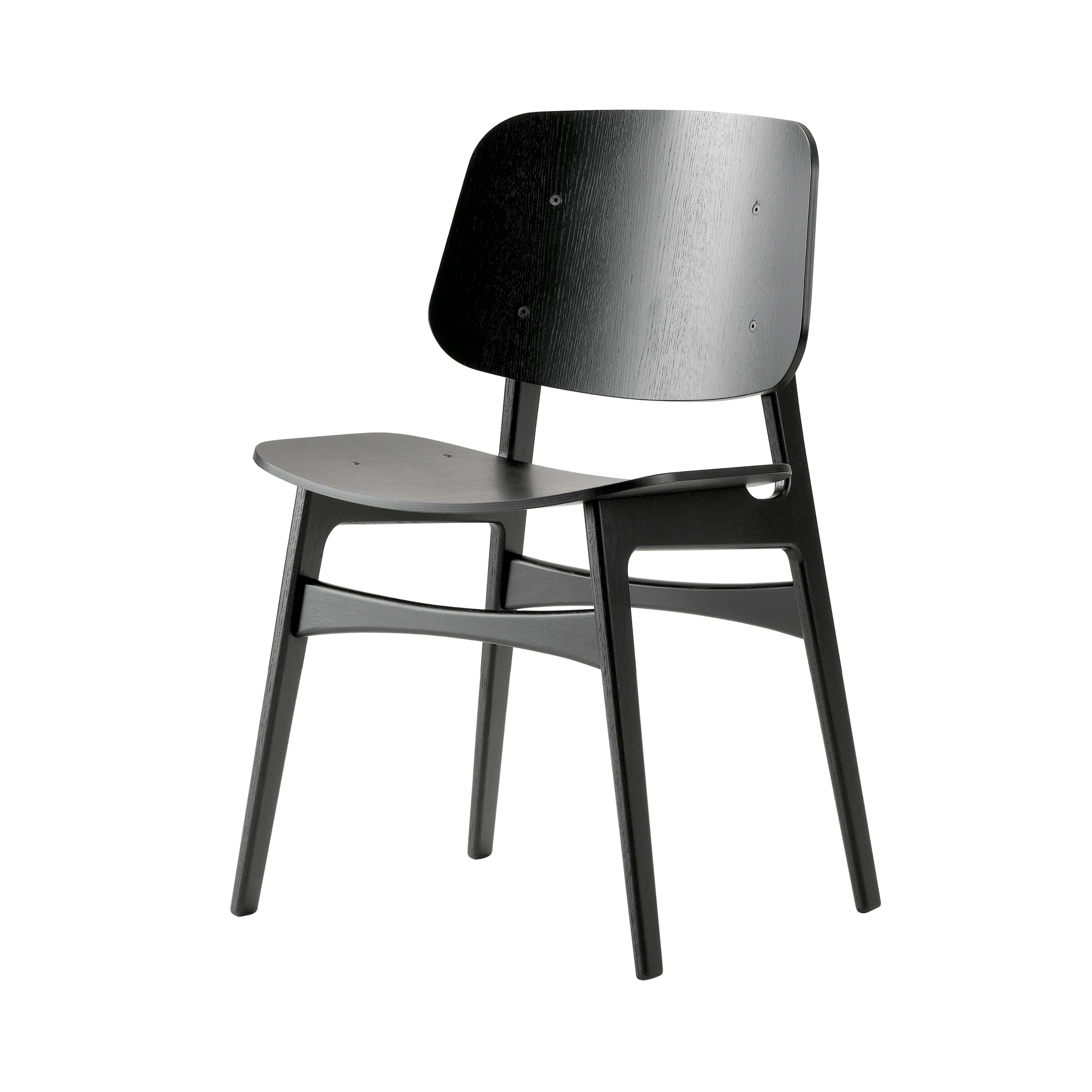Soborg Chair: Black Lacquered Oak