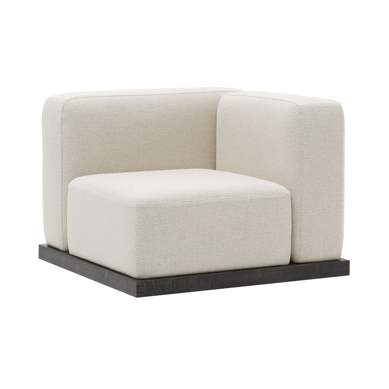 Sofa Modules N-S02: Smoked Oak + Arm Sofa - Left