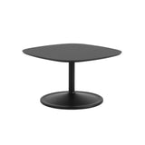 Soft Coffee Table: Square + Black Nanolaminate + Black