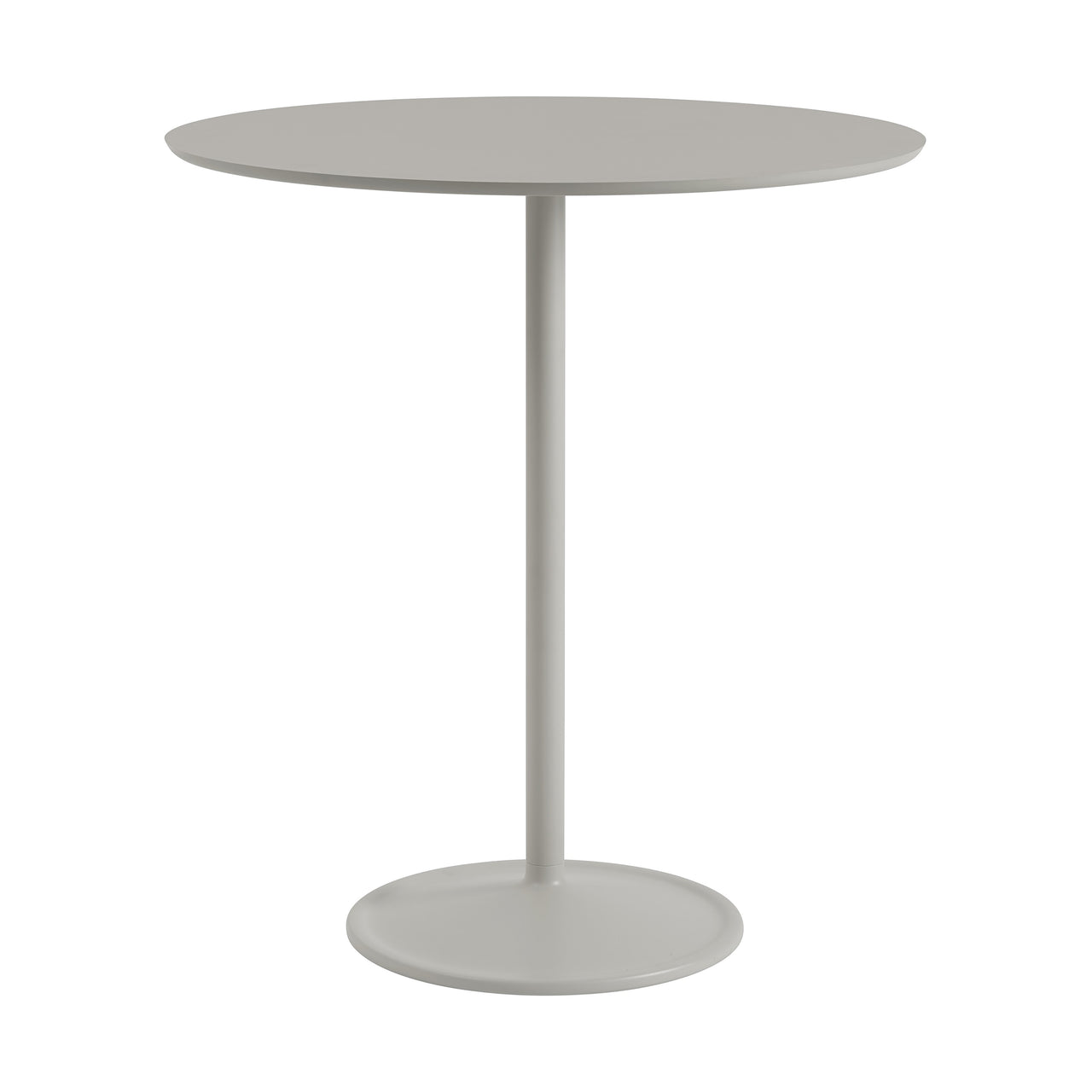 Soft Table: High + Grey Linoleum + Grey