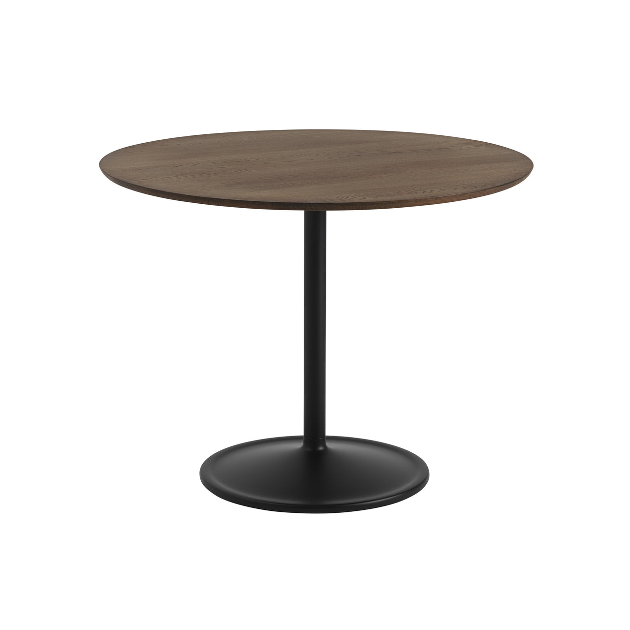 Soft Table: Low + Dark Oiled Oak + Black