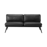 Spine Lounge Suite Sofa: Black Lacquered Ash