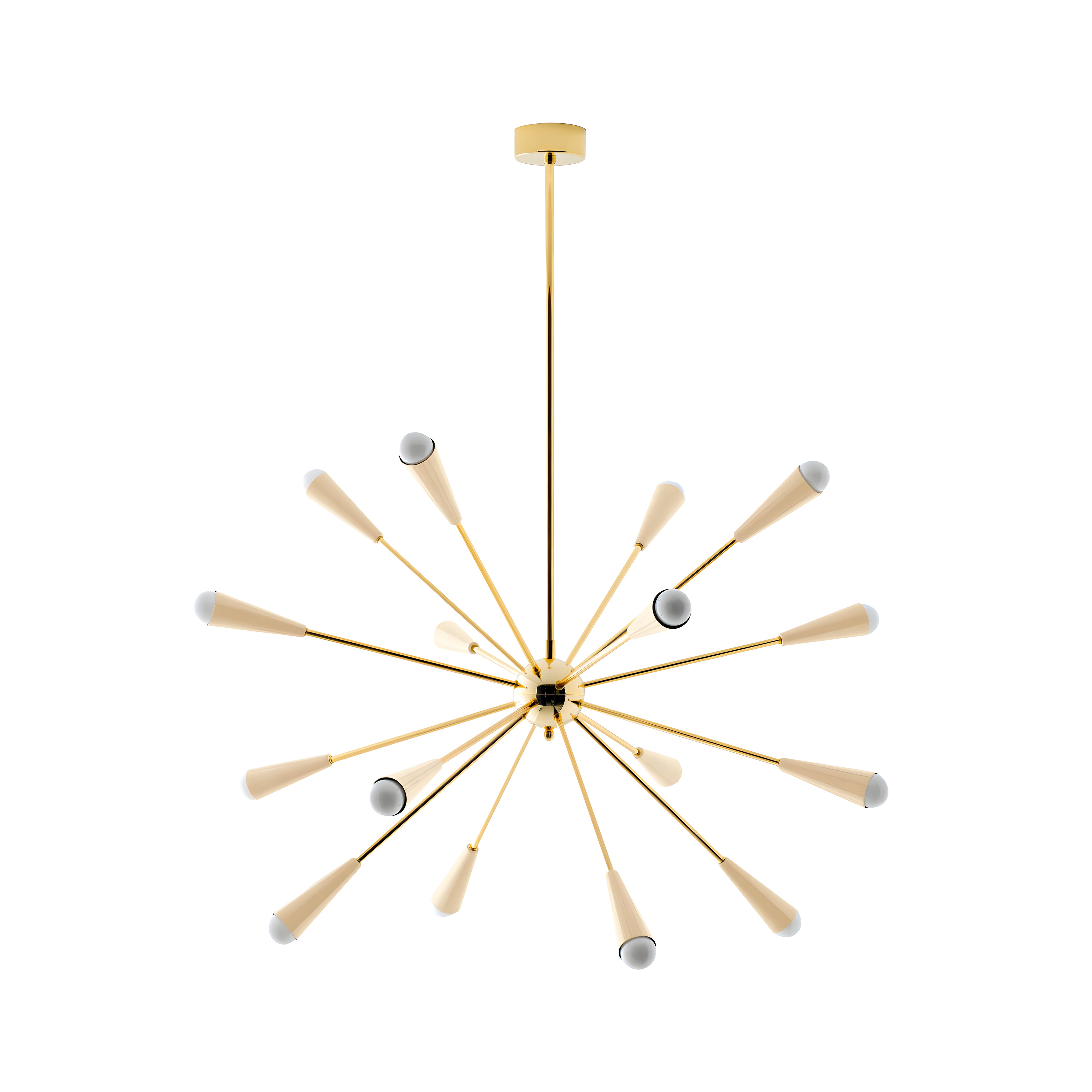 Sputnik Chandelier: Ivory