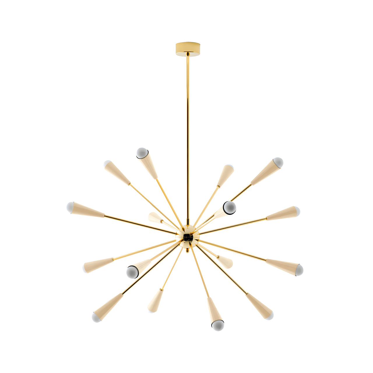 Sputnik Chandelier: Ivory