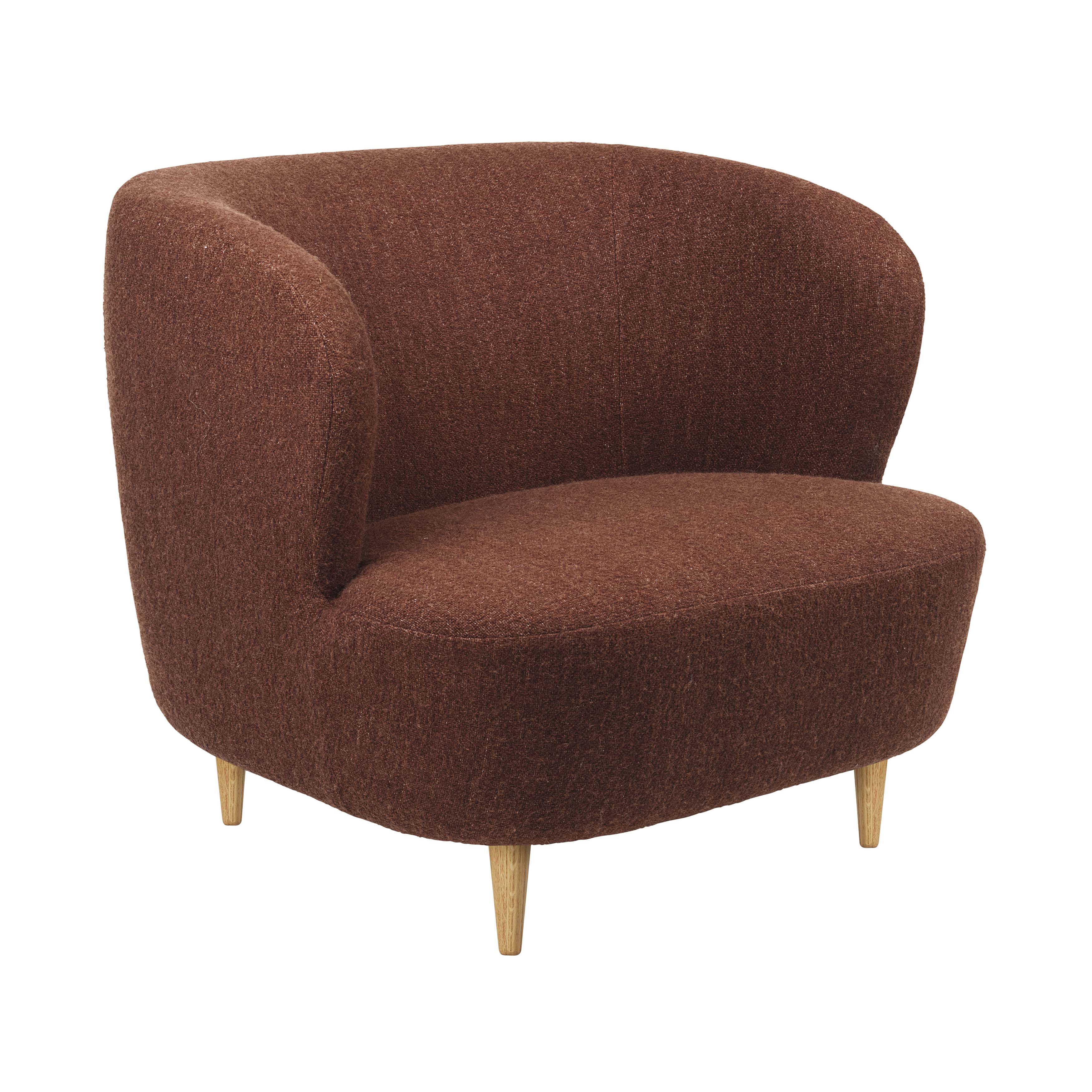 Stay Lounge Chair: Large + Semi Matt Lacquered Oak