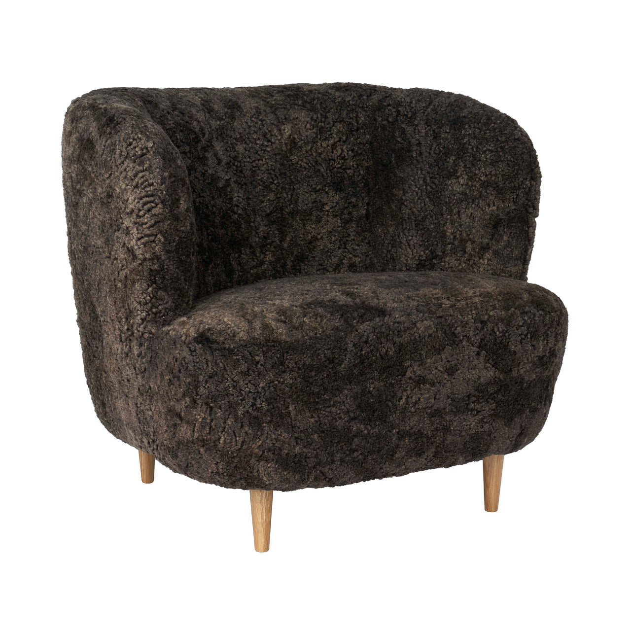 Stay Lounge Chair: Large+ Semi Matt Lacquered Oak