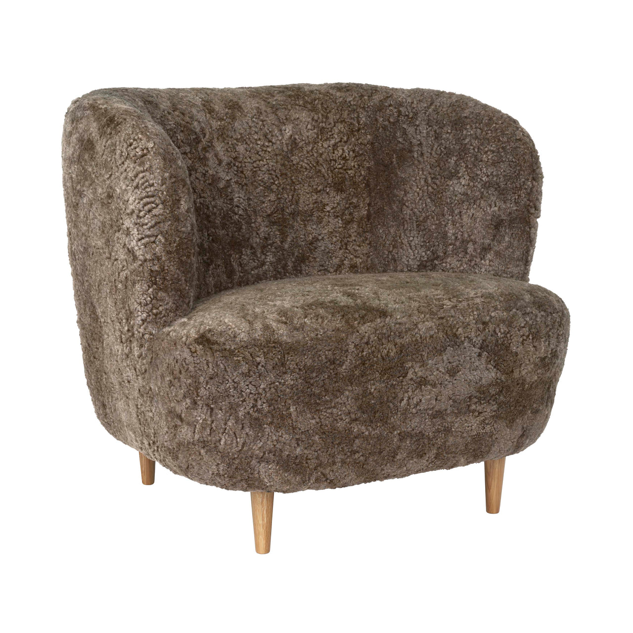 Stay Lounge Chair: Large + Semi Matt Lacquered Oak