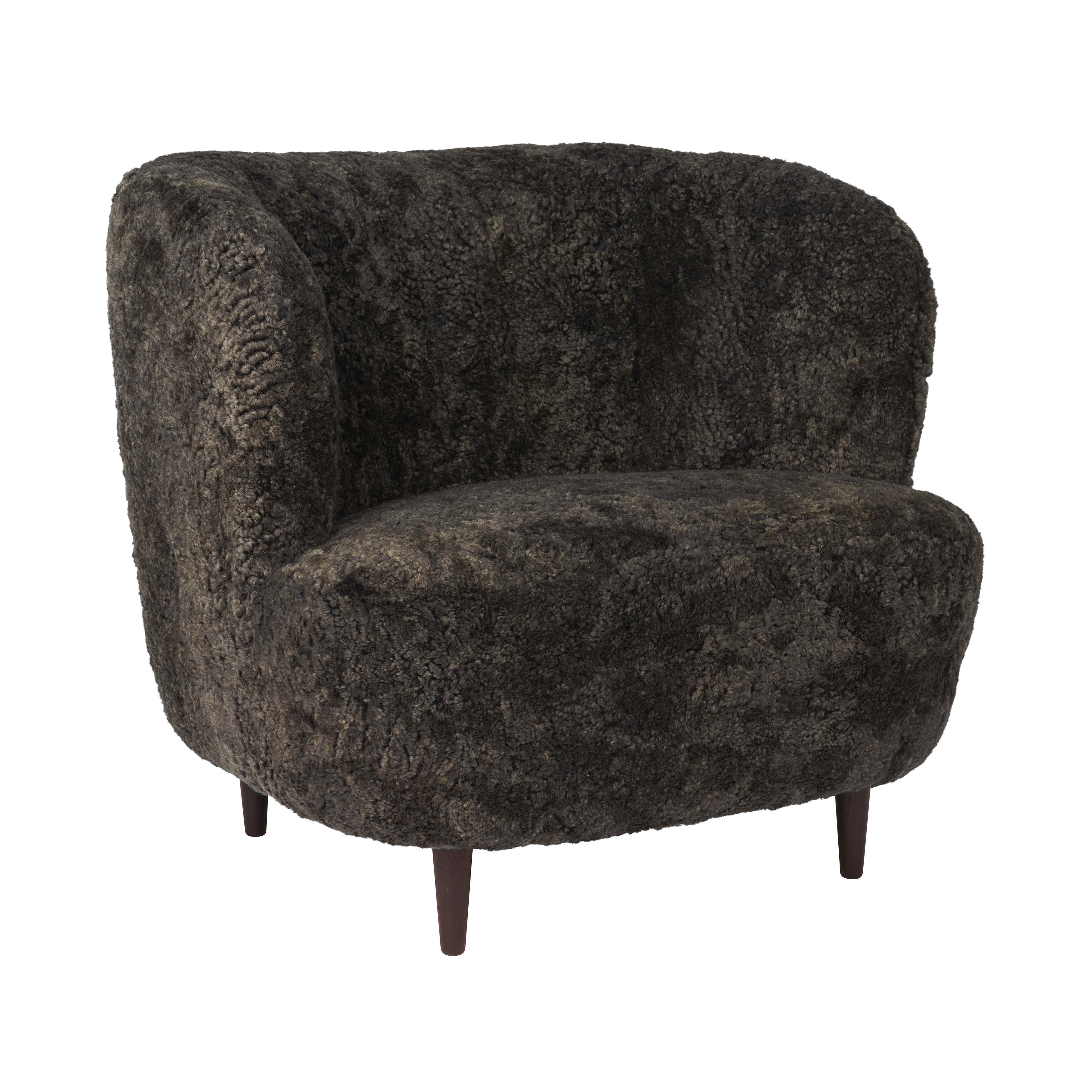 Stay Lounge Chair: Large+ Matt Lacquered Smoked Oak