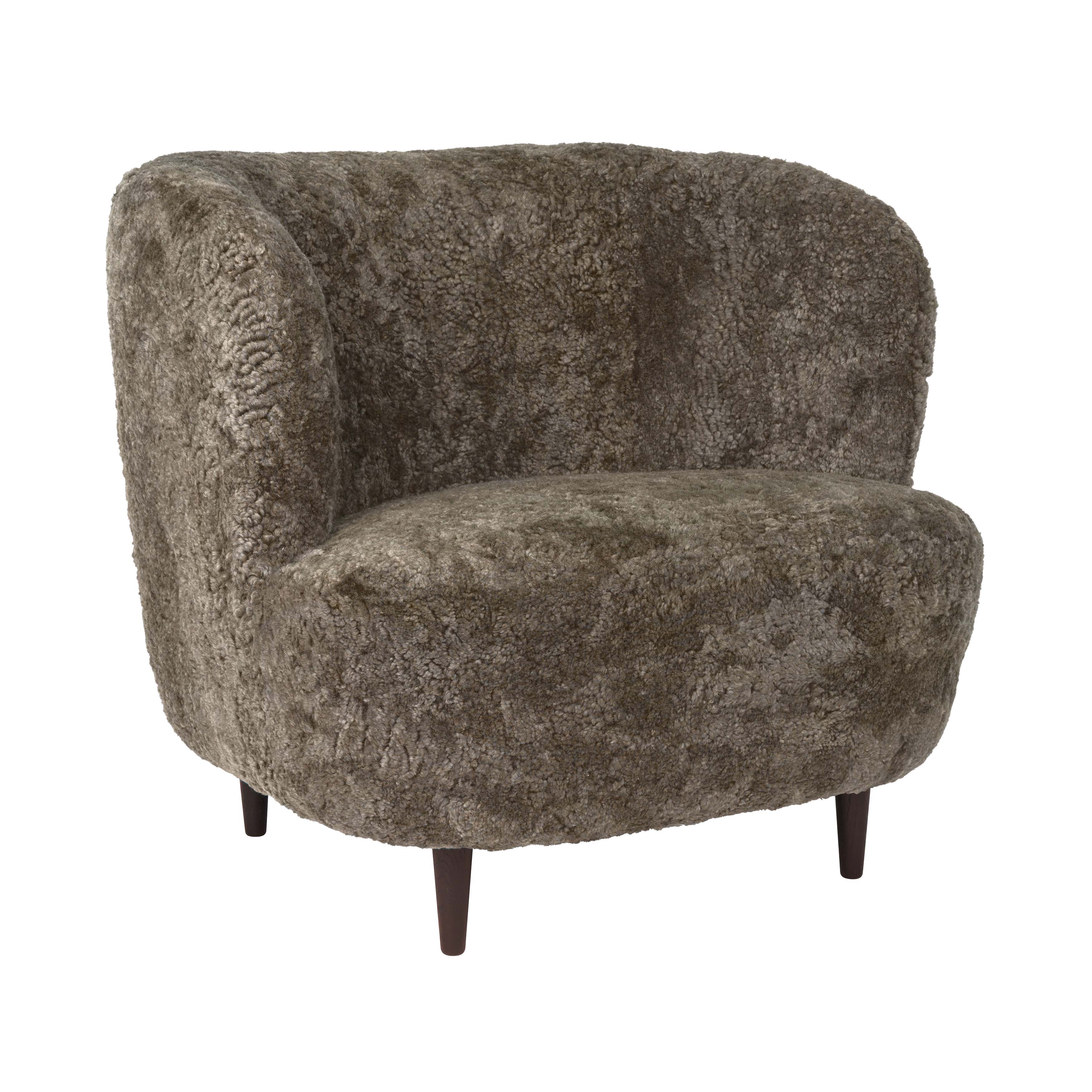 Stay Lounge Chair: Large + Matt Lacquered Smoked Oak