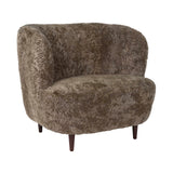 Stay Lounge Chair: Large + Matt Lacquered Smoked Oak