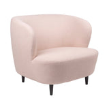 Stay Lounge Chair: Large + Semi Matt Lacquered Black Stained Oak