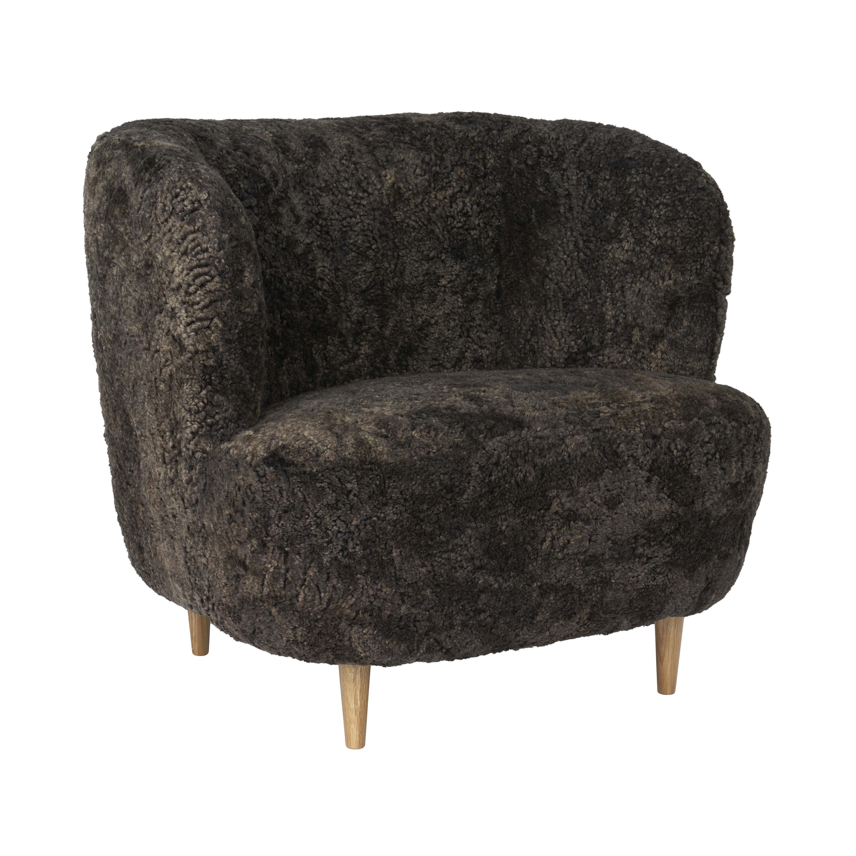 Stay Lounge Chair Large: Wood Base + Semi Matt Lacquered Oak