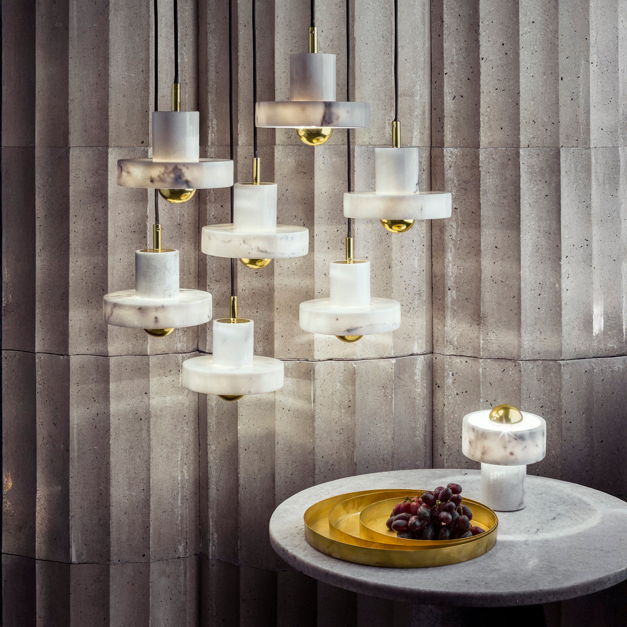 Stone Pendant Light