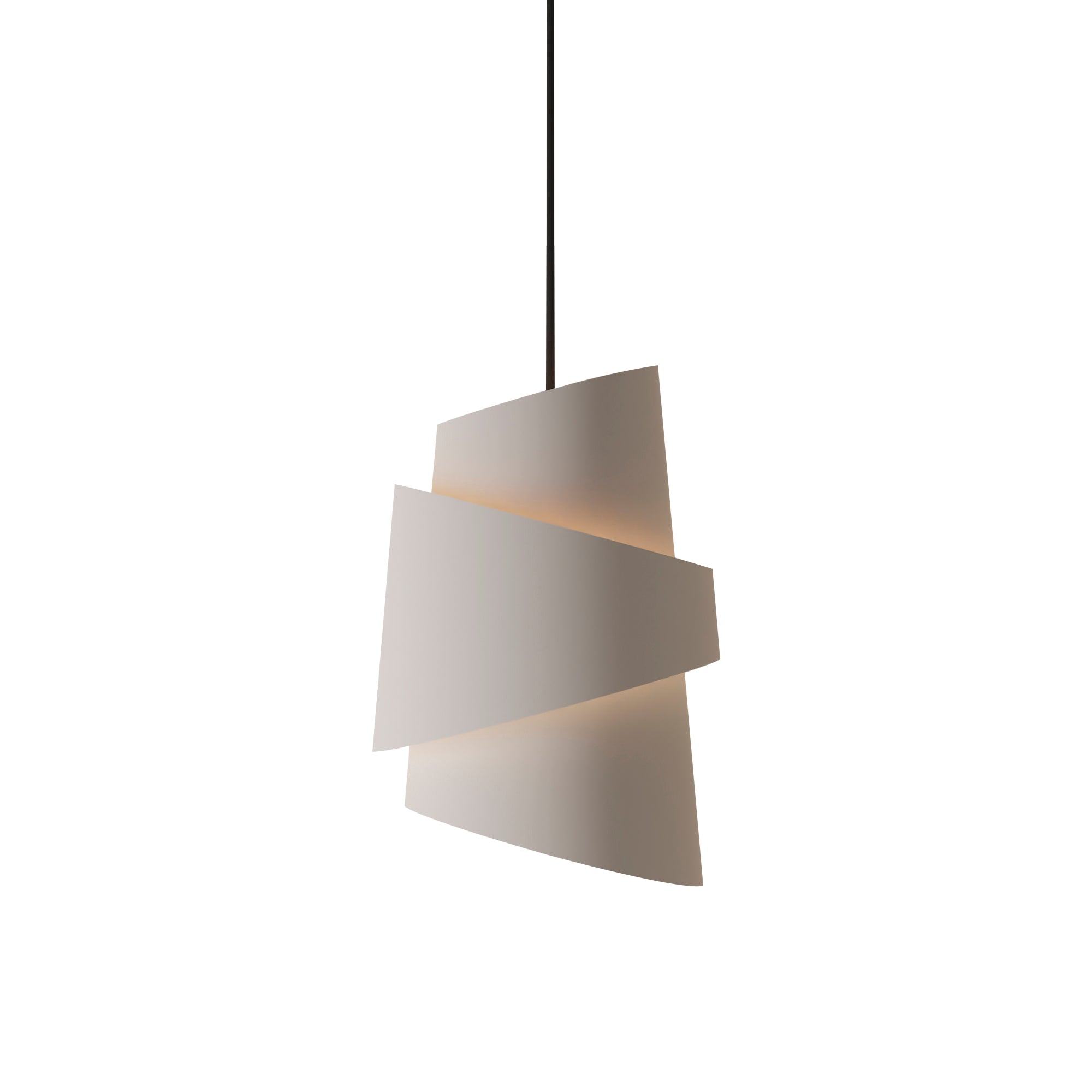 Croissant Pendant Light: Stone
