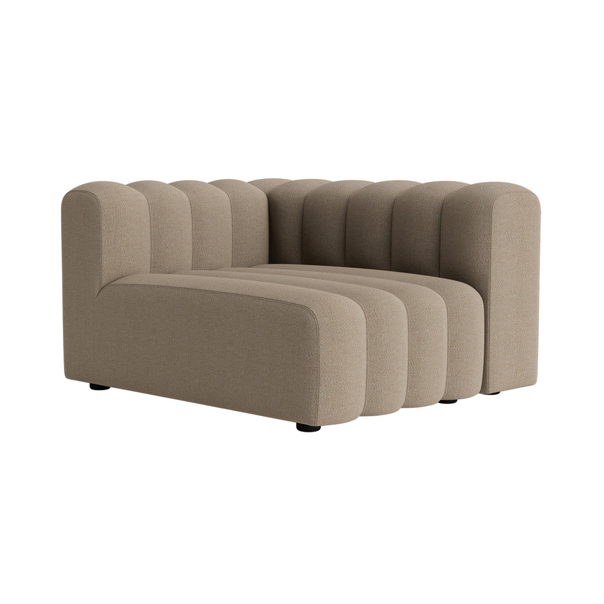 Studio Sofa Modules: Outdoor + Lounge  Medium Left Armrest + Savane Coconut J233