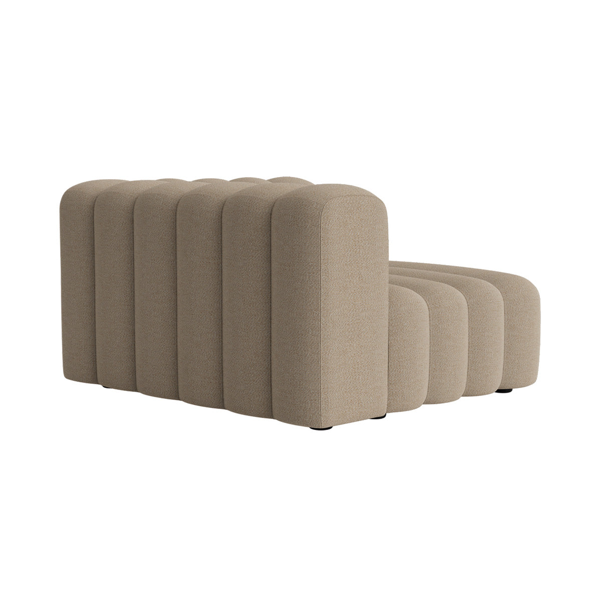 Studio Sofa Modules: Outdoor + Lounge  Medium Right Armrest + Savane Coconut J233