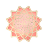 Sunflower Wall Light: Large + Bamboo + Red