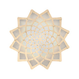 Sunflower Wall Light: Large + Bamboo + Black
