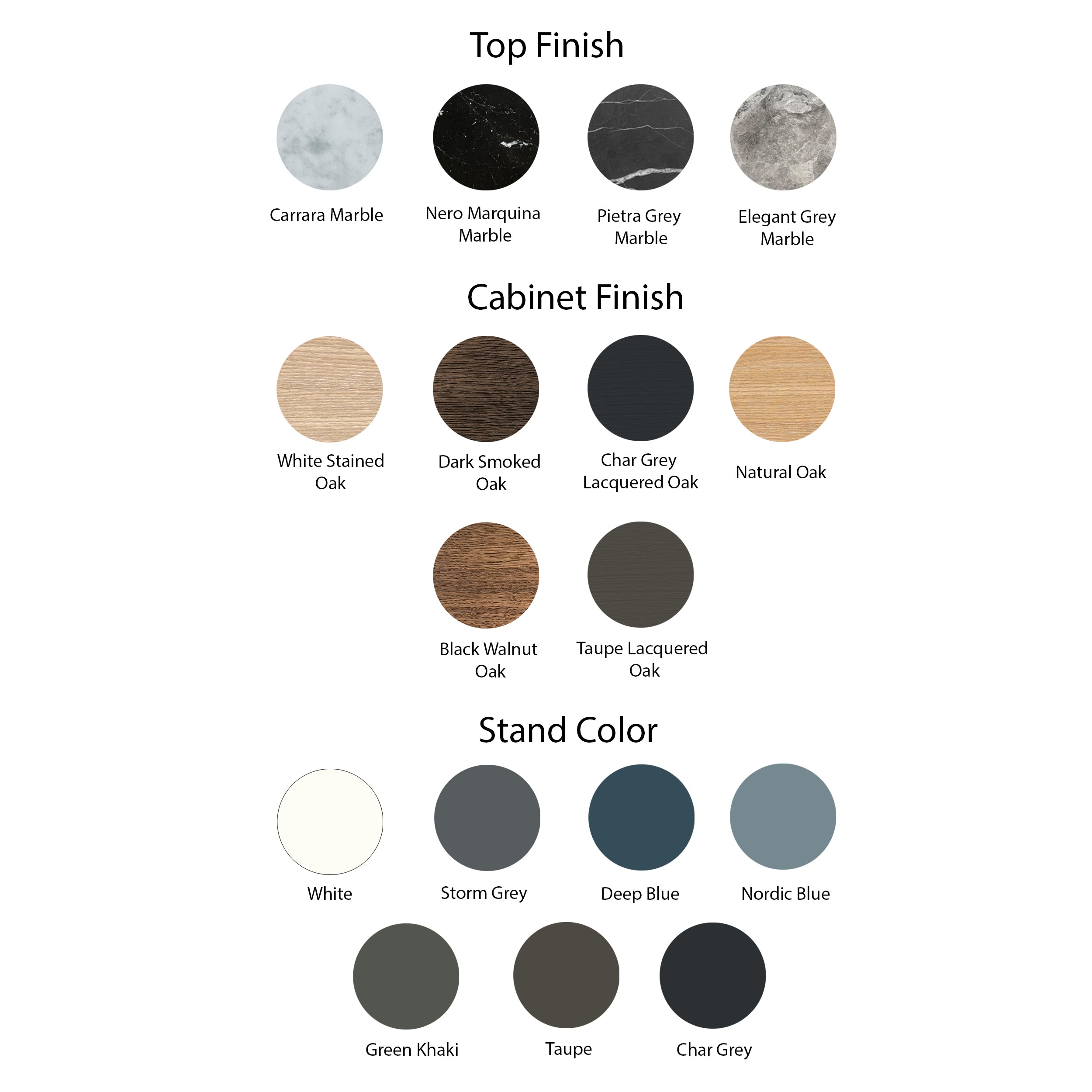 Luc Sideboard 160 with Drawers: Marble Top