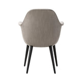 Swoon Dining Armchair: Black Lacquered