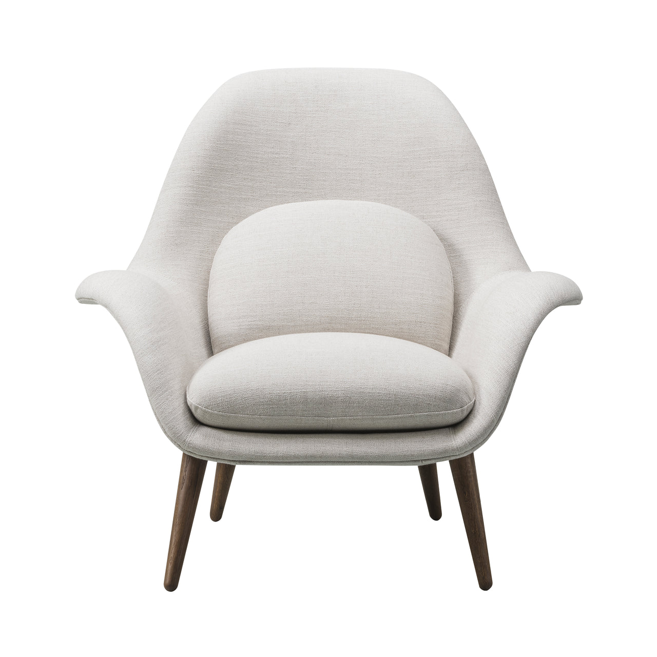 Swoon Lounge Chair: Smoked Stained Lacquered Oak
