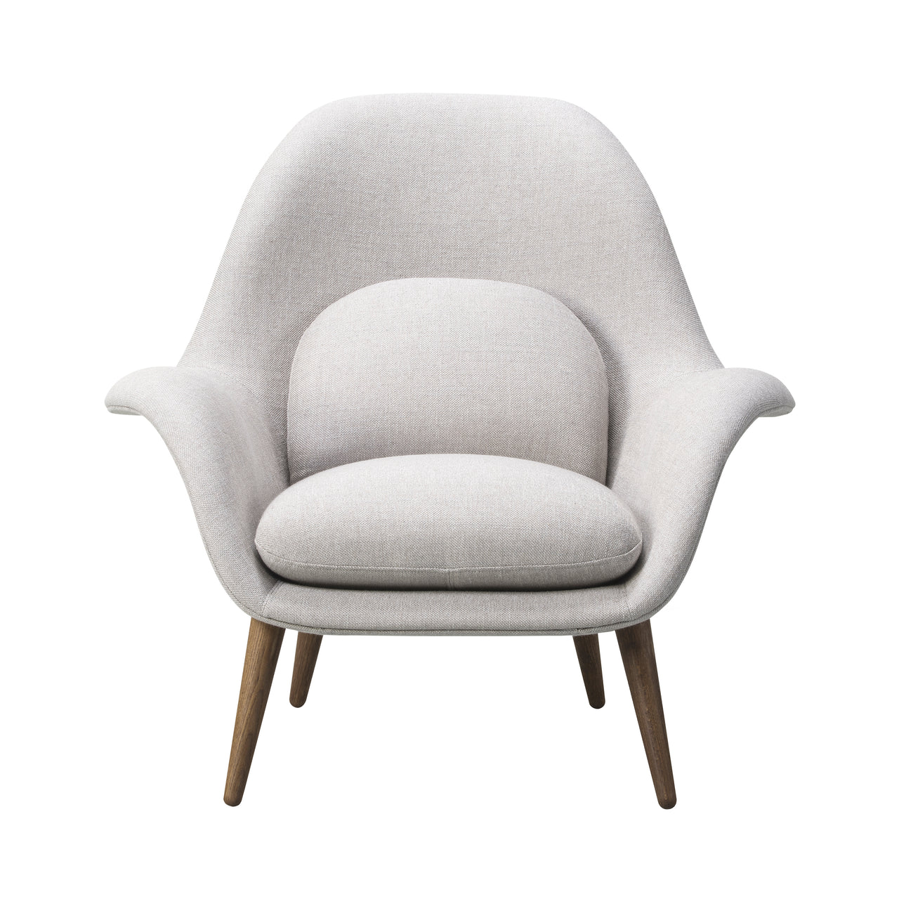 Swoon Lounge Chair: Smoked Stained Lacquered Oak
