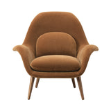 Swoon Lounge Chair: Smoked Stained Lacquered Oak
