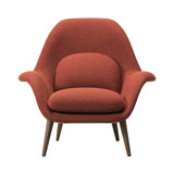 Swoon Lounge Chair: Smoked Stained Lacquered Oak
