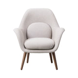 Swoon Lounge Chair Petit: Lacquered Walnut