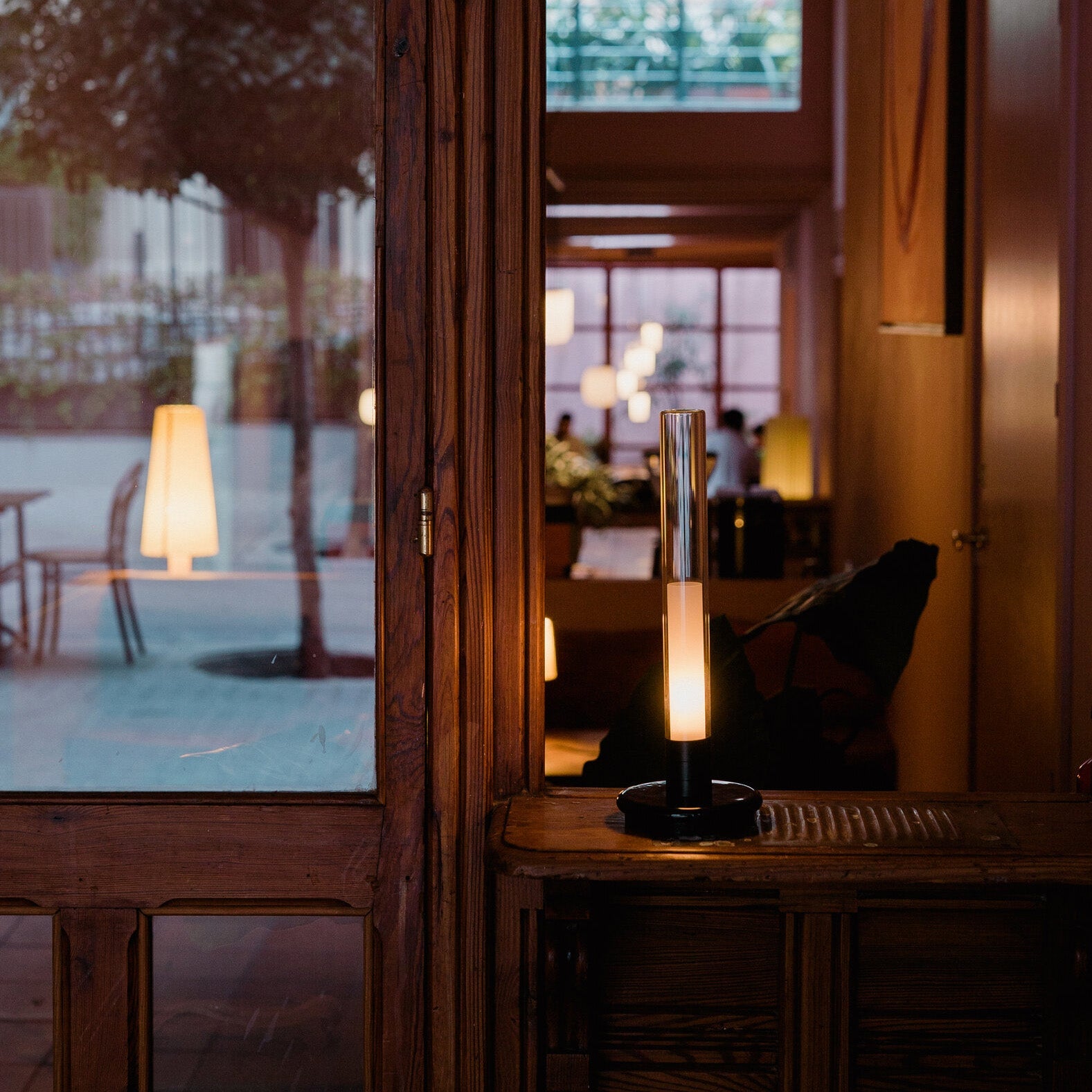 Sylvestrina Portable Table Lamp: Quick Ship