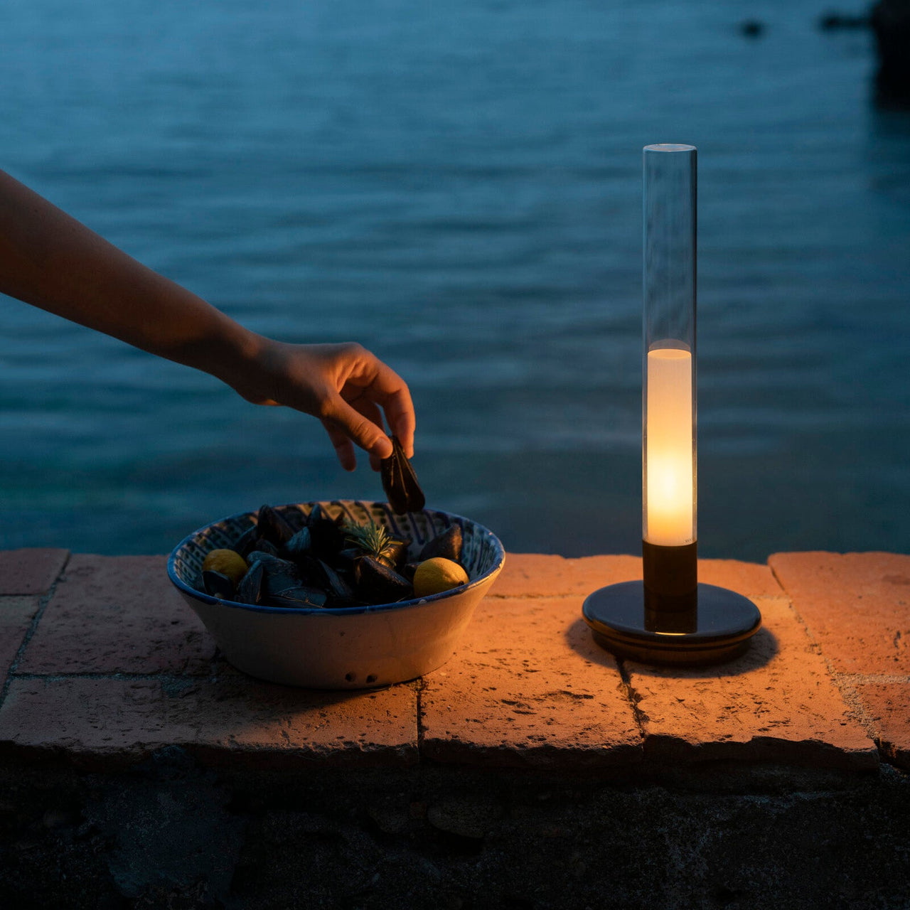 Sylvestrina Portable Table Lamp: Quick Ship