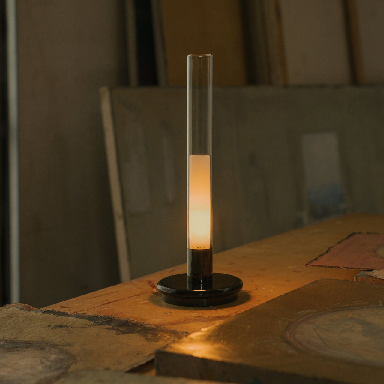 Sylvestrina Portable Table Lamp: Quick Ship