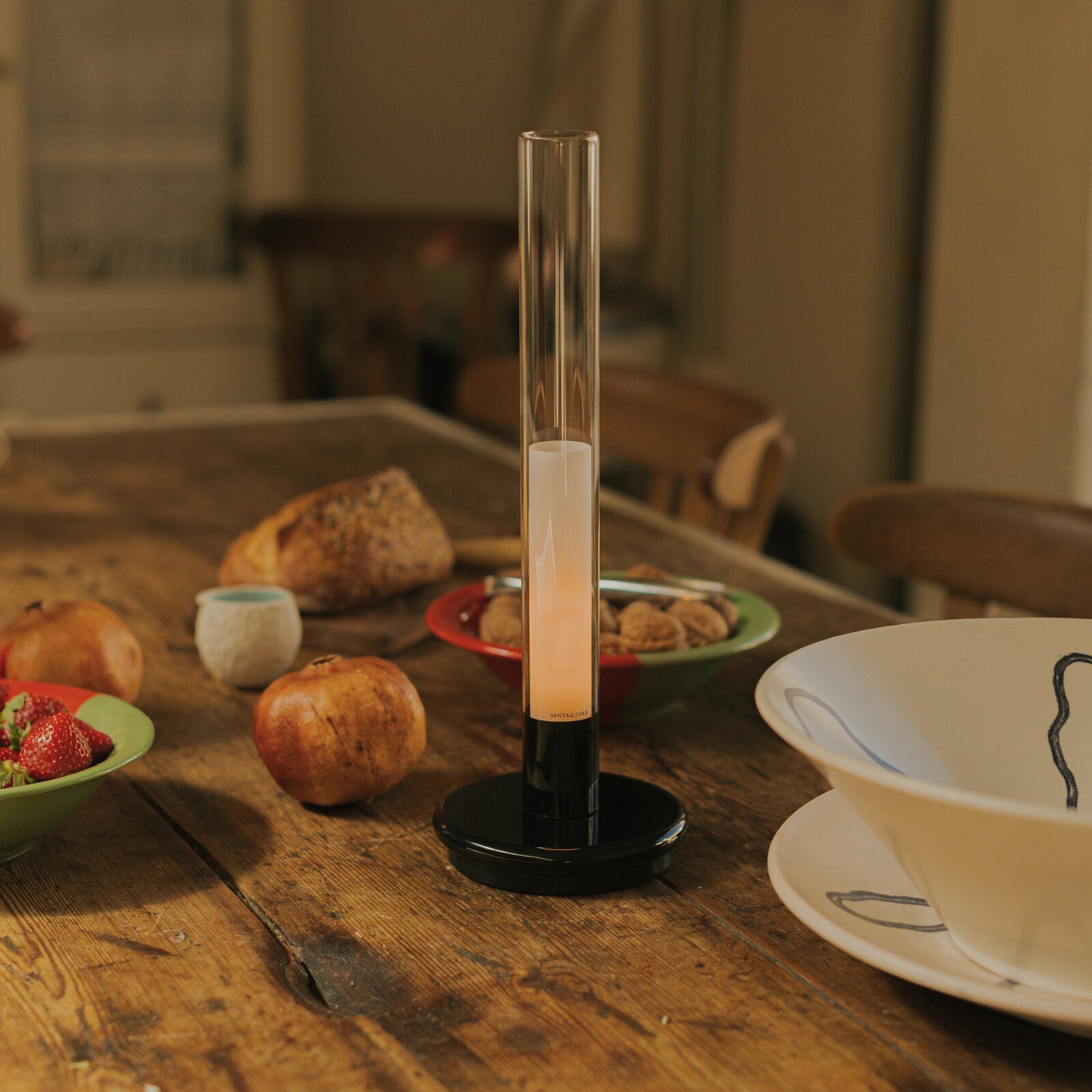 Sylvestrina Portable Table Lamp: Quick Ship