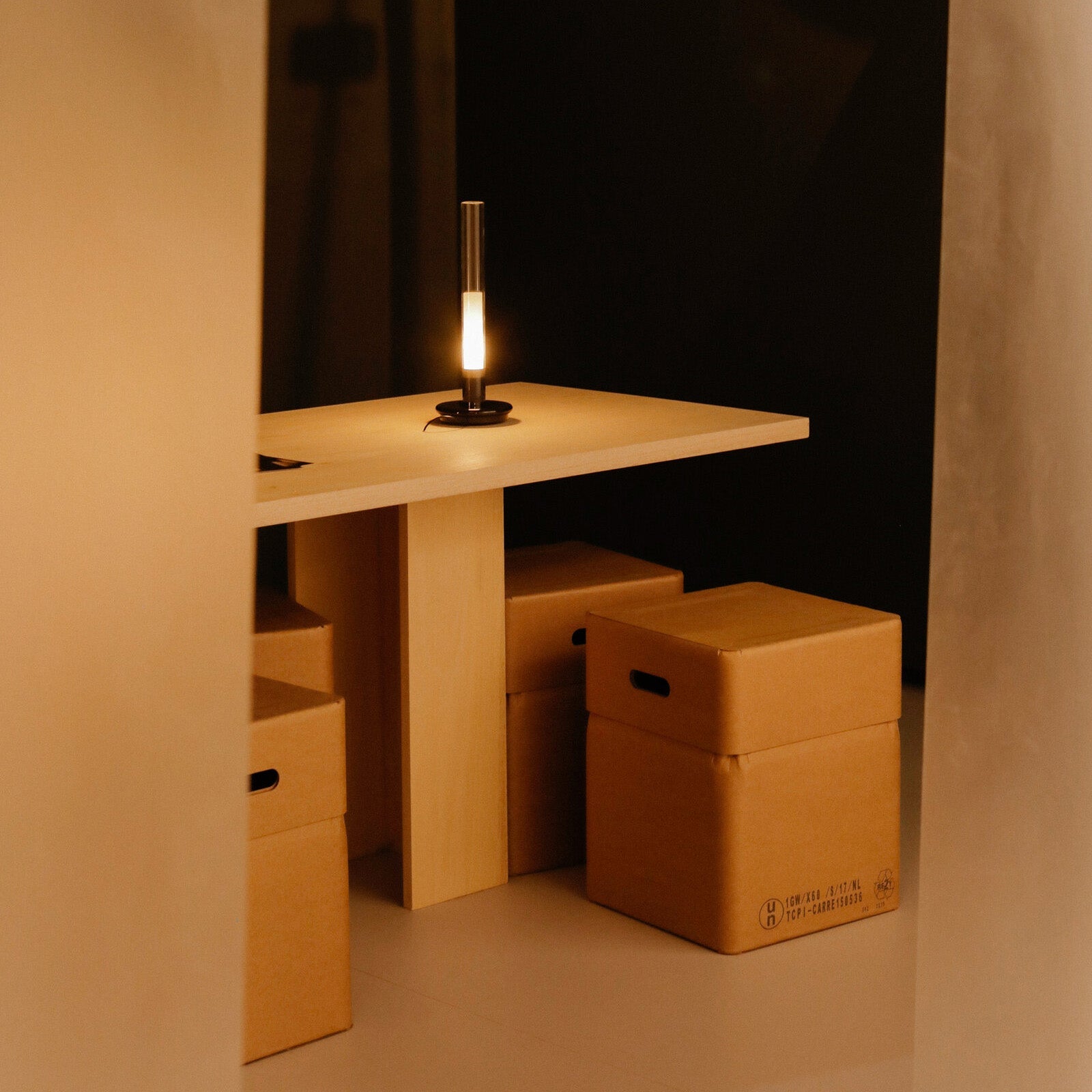 Sylvestrina Portable Table Lamp: Quick Ship