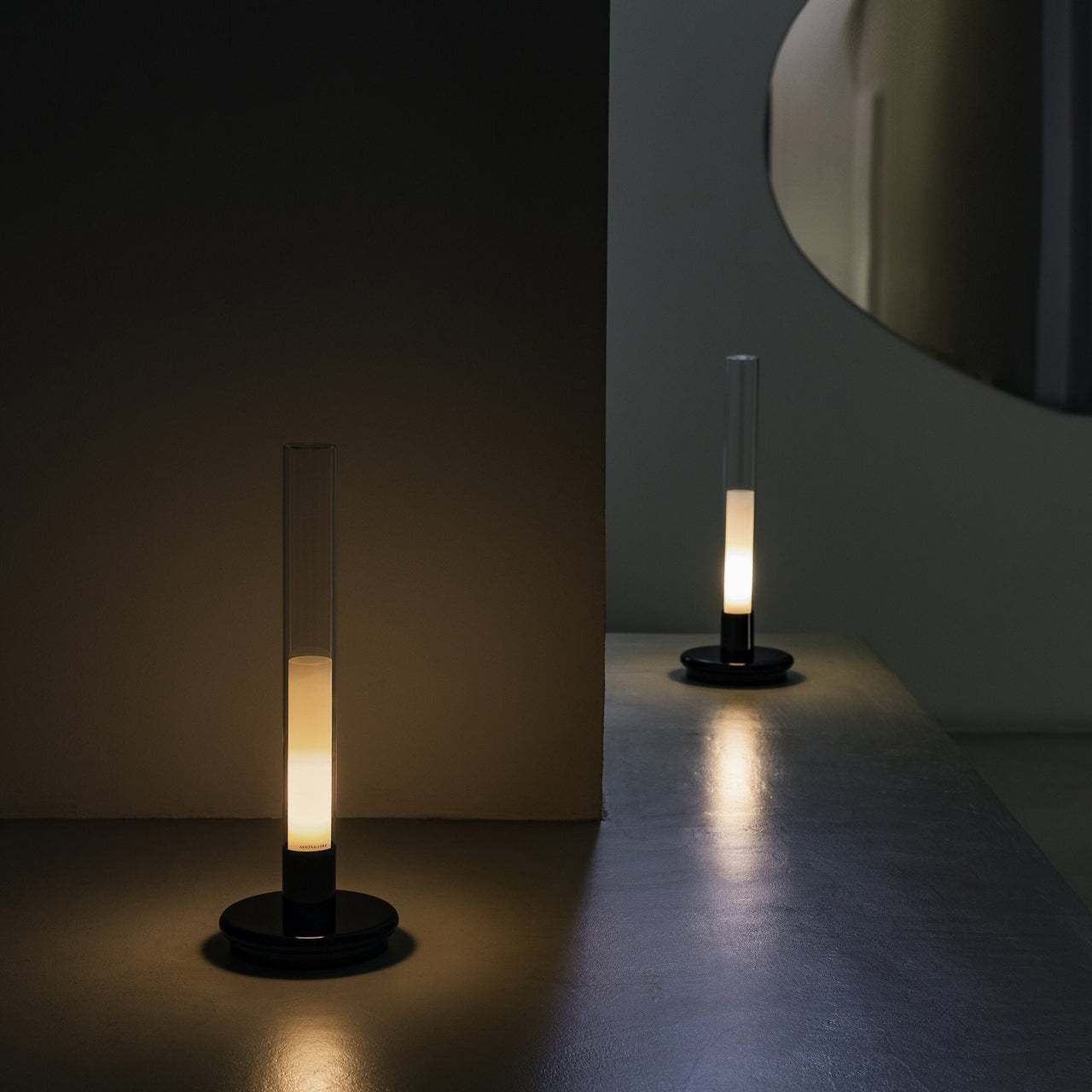 Sylvestrina Portable Table Lamp: Quick Ship