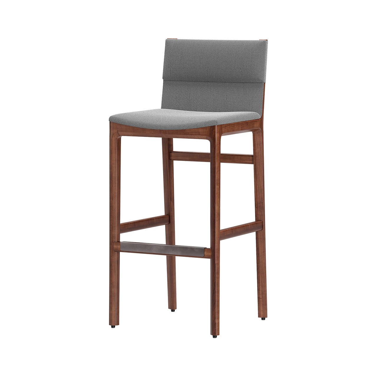 Taylor Bar + Counter Chair: Bar + Natural Walnut