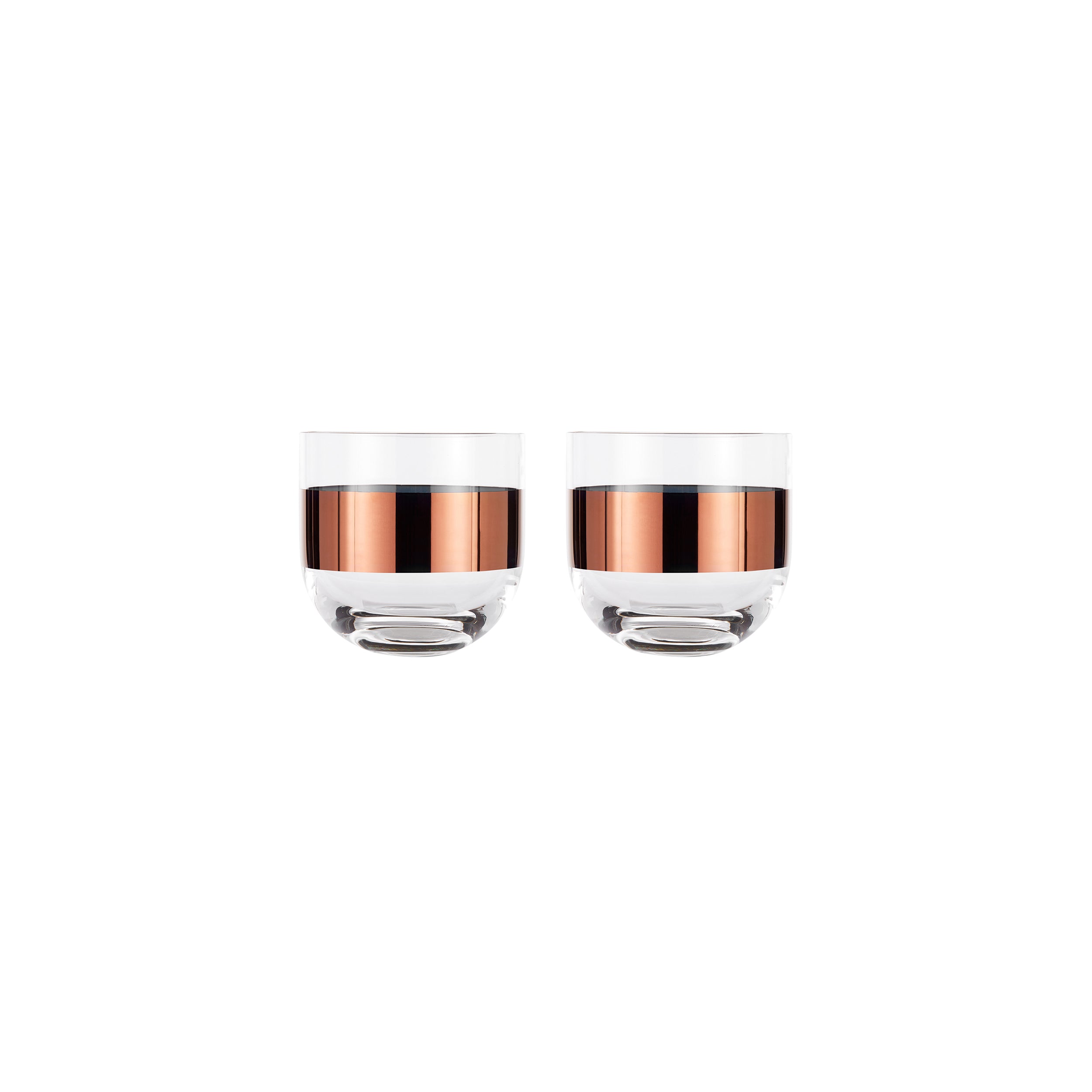 Tank Whiskey Glasses Set of 2 + Copper