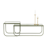 Tati Lounge Table: Large + Glass Top