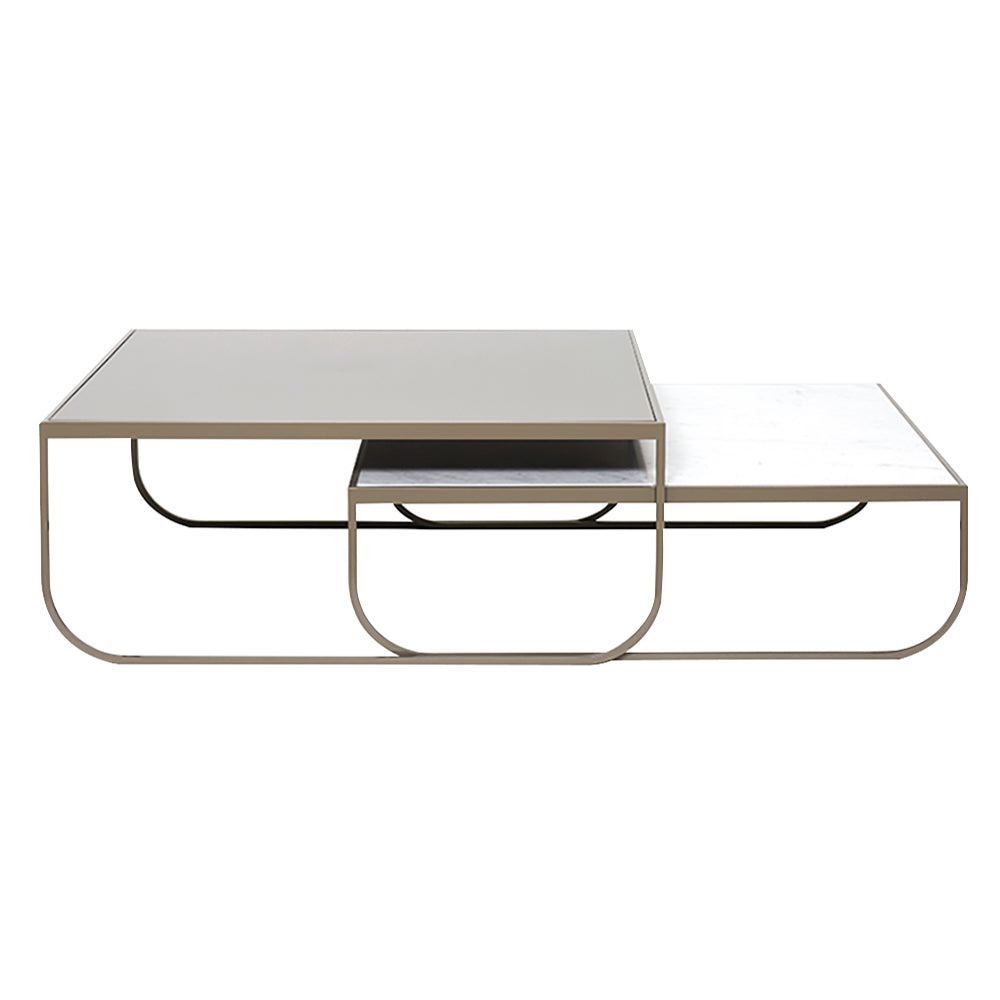 Tati Coffee Table: Marble Top