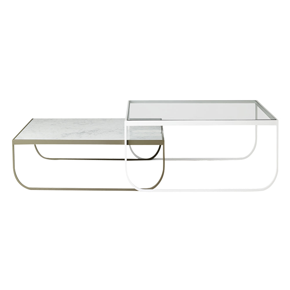 Tati Coffee Table: Marble Top