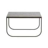 Tati Coffee Table: Square + Stone Top + Low + Bronze