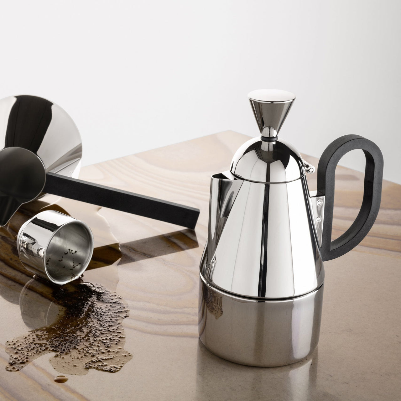 Brew Stove Top Espresso Maker: Stainless Steel