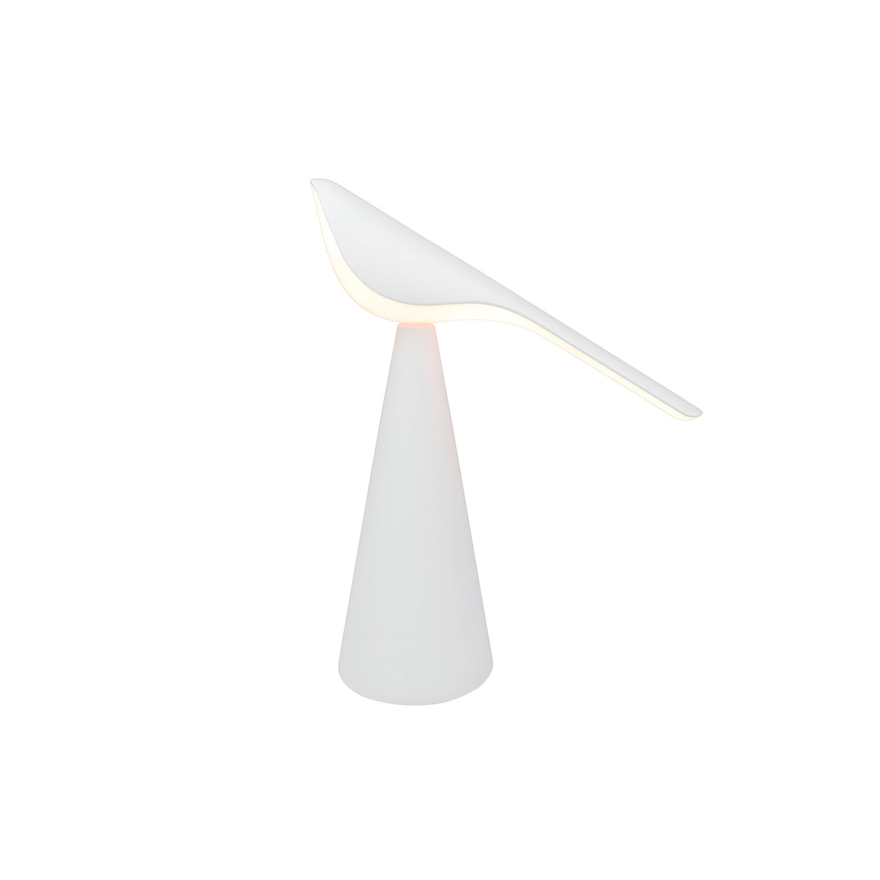 Tiki Table Lamp: White