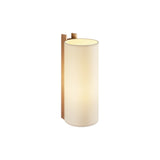 TMM Wall Lamp: Long + Beige + Beech + Direct Wall