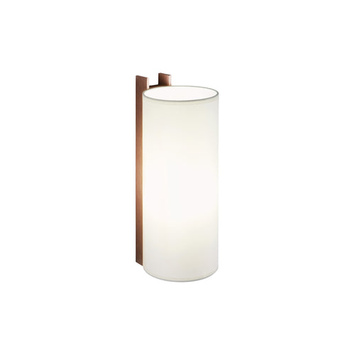 TMM Wall Lamp: Long + White + Walnut + Direct Wall
