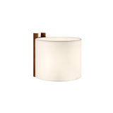 TMM Wall Lamp: Short + White + Walnut + Direct Wall